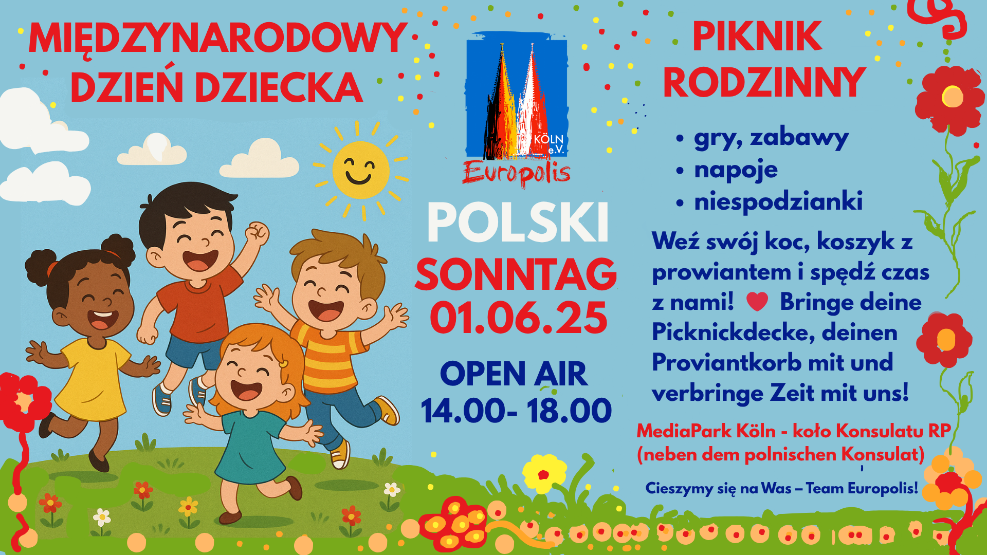 You are currently viewing KINDERTAG PIKNIK RODZINNY – Internationaler Kindertag