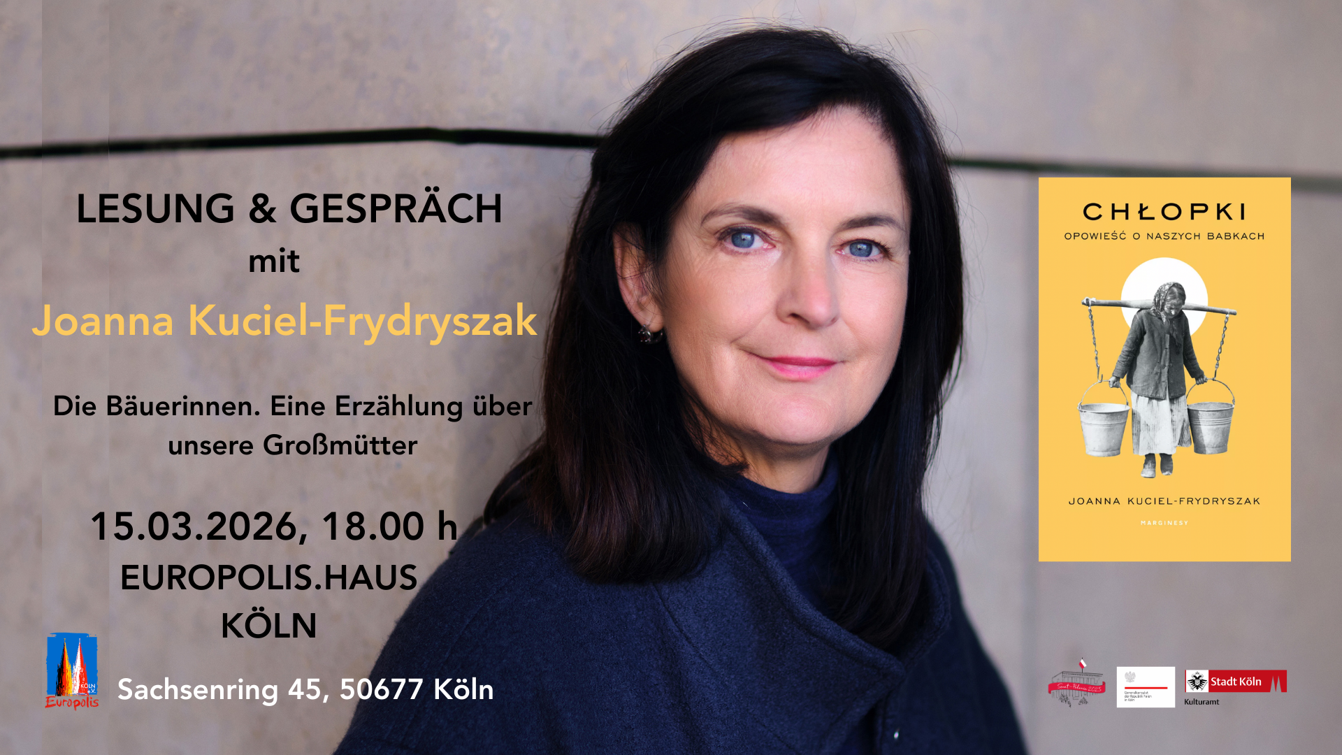 You are currently viewing CHŁOPKI: Opowieść o naszych babkach / DIE BÄUERINNEN – Lesung & Autorengespräch (März 2026)