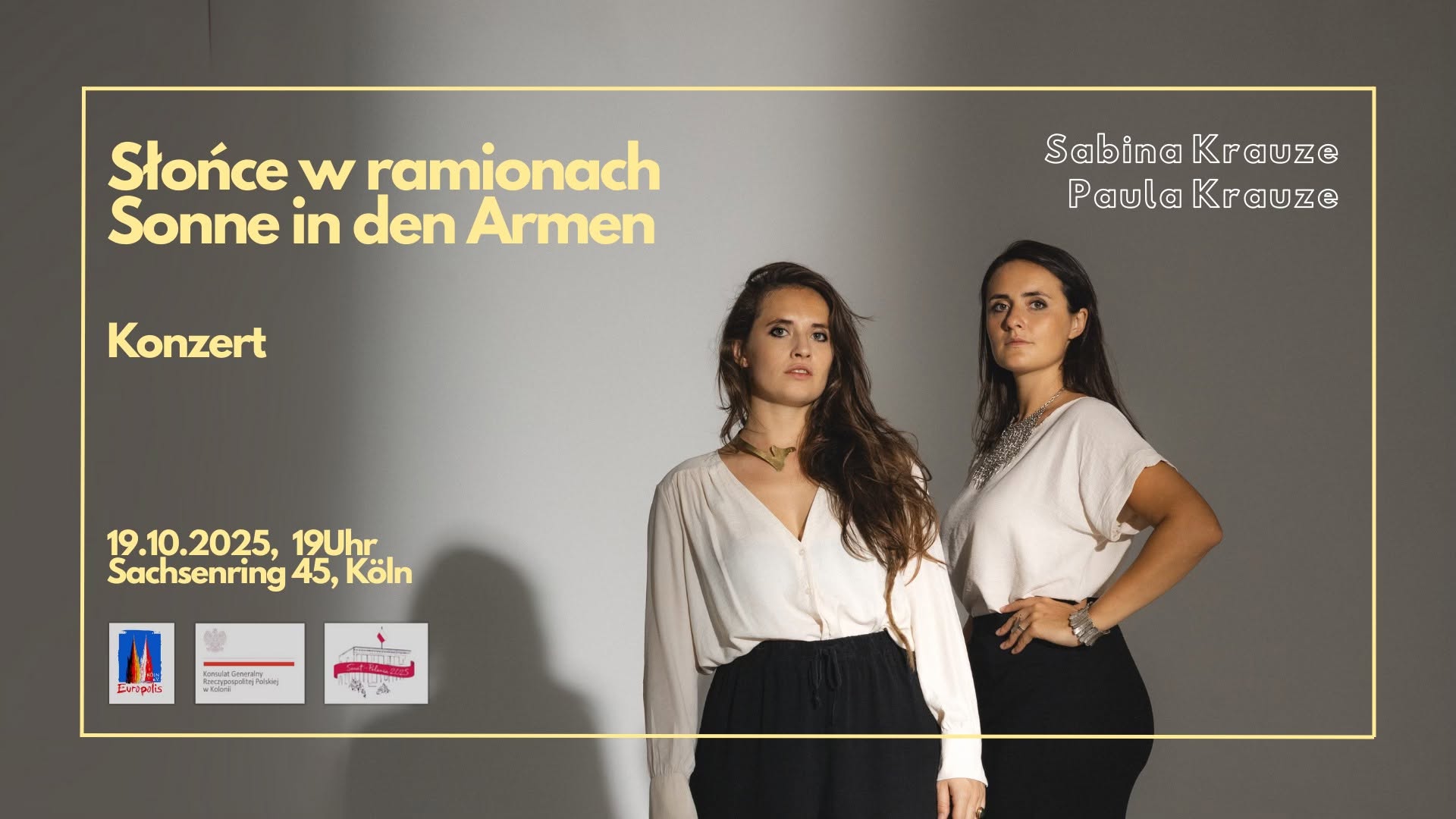 You are currently viewing Konzert: „Sun in arms – Die Sonne in den Armen” (Paula & Sabina Krauze)