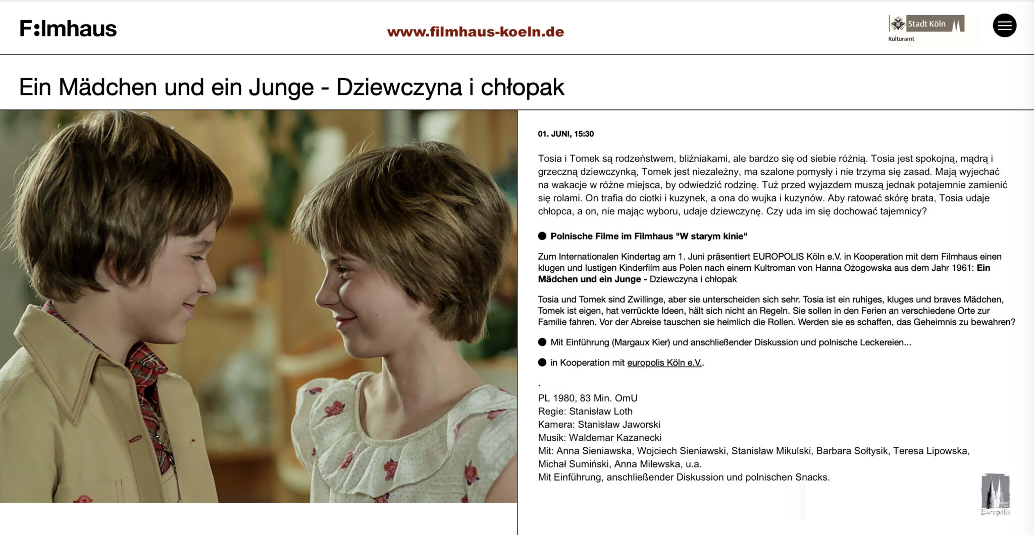 You are currently viewing FILMKLUB Kino dla dzieci „Dziewczyna i chłopak”