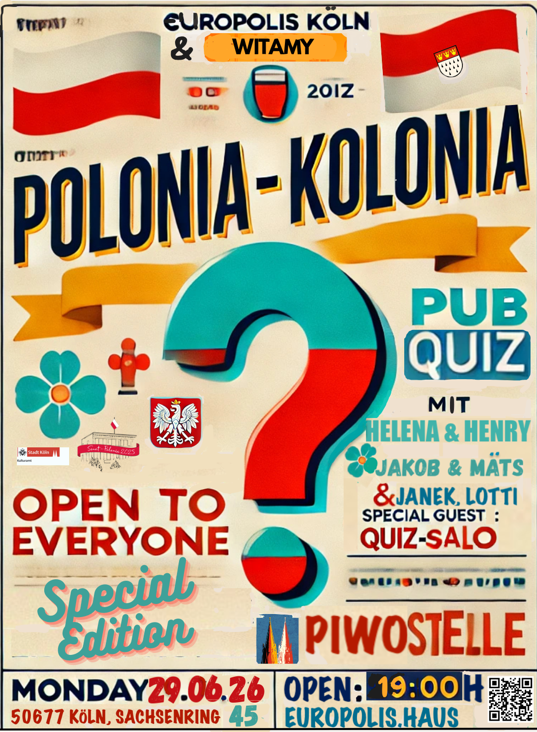 You are currently viewing POLONIA KOLONIA – Pub Quiz im EUROPOLIS.HAUS